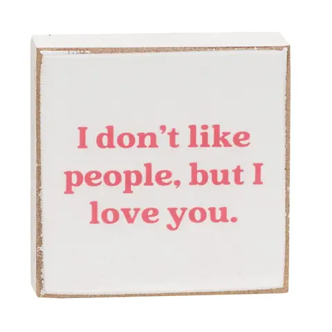 Kinda Obsessed 2" Square Block - 4 Asstd., 39067