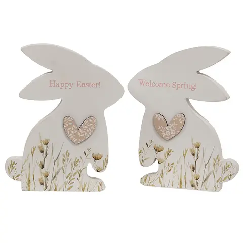 Bunny Floral Sitter - 2 Asstd.