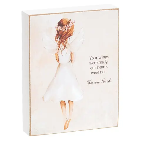 Angel Watching Block - 3" x 4" - 3 Asstd., 39087