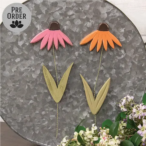 Distressed Wood Coneflower Magnet - 2 Asstd., 39118