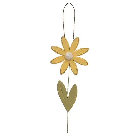 Distressed Wood Daisy Hanger - 2 Asstd., 39155