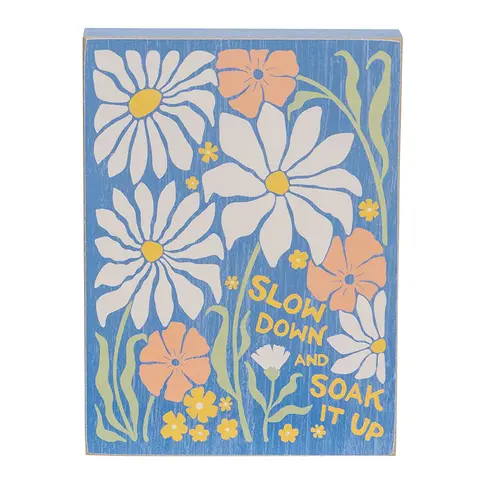 Blue Floral 4.5in x 6in. Blocks 3 Asstd., 397174