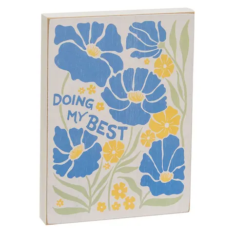 Blue Floral 4.5in x 6in. Blocks 3 Asstd., 397174