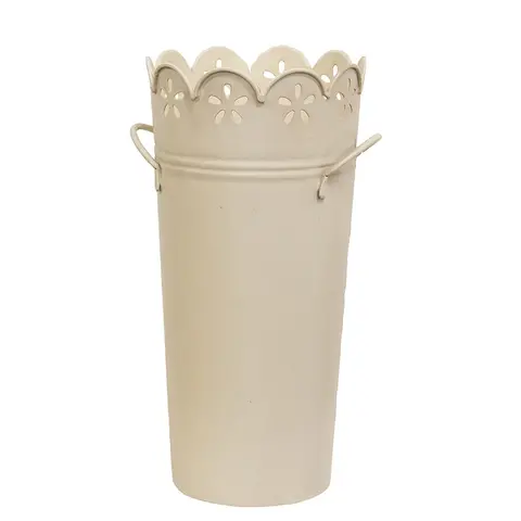 Metal Scalloped Flower Edge Planter - 3 Asstd. , 70233