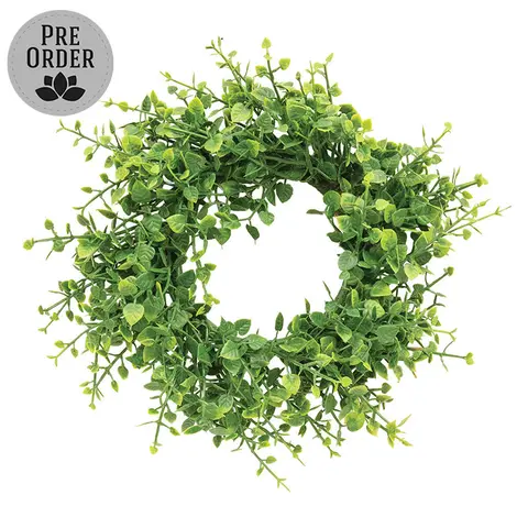 Verdant Baby Eucalyptus Candle Ring - 3-1/4 In, CB042654