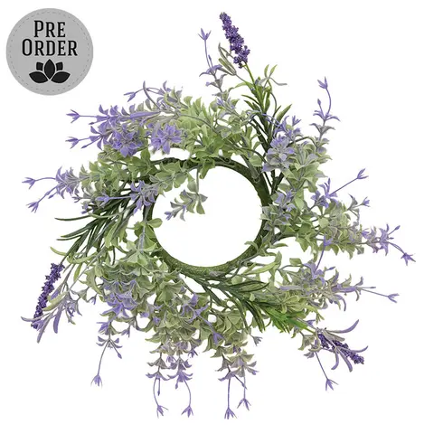 Golden Trumpet & Lavender Candle Ring - 3-1/4 In, CB042646