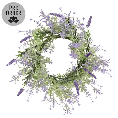 Golden Trumpet & Lavender Candle Ring - 6-1/2 In, CB042641