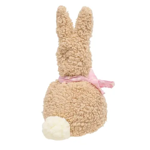 Stuffed Sherpa Bunny Sitter - 9.5"H, CW5006