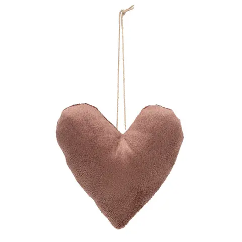 Plush Velvet Heart Ornaments, 3/Set, CW5018