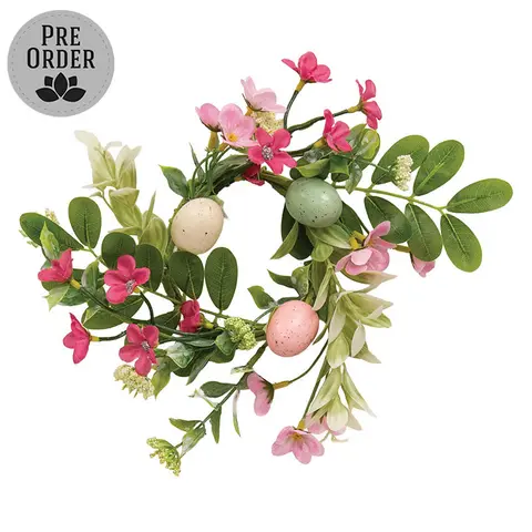 New Growth Blooms & Eggs Candle Ring - 3-1/2 In, SA112656