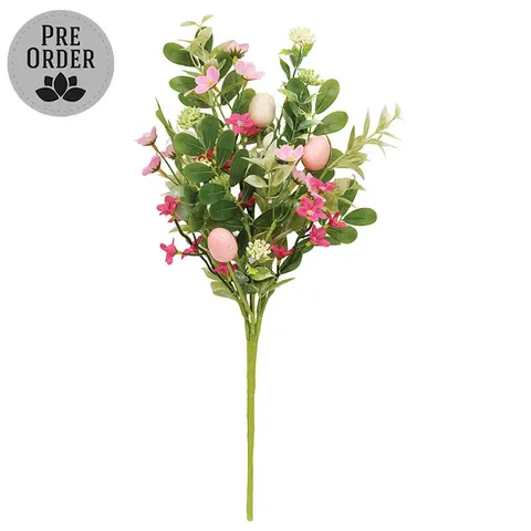 New Growth Blooms & Eggs Spray - 20 In, SA112670
