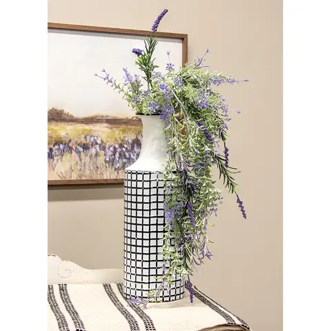 Golden Trumpet & Lavender Hanging Vine - 33-1/2 In