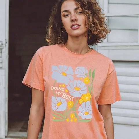 Doing My Best T-Shirt, Heather Sunset