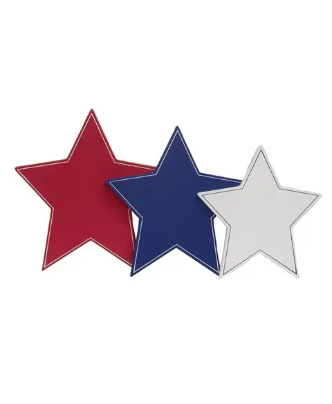 Americana Star Wooden Accents, 3/Set