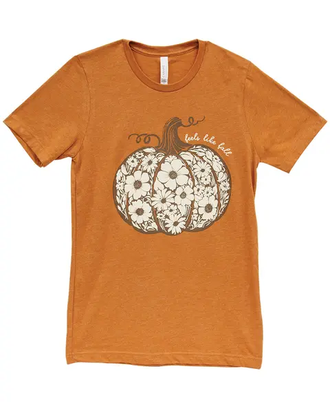 Feels Like Fall T-Shirt, Heather Autumn XXL, L200XXL