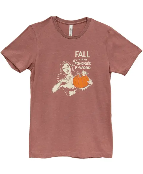 Fall Is My Favorite T-Shirt, Heather Mauve, L203