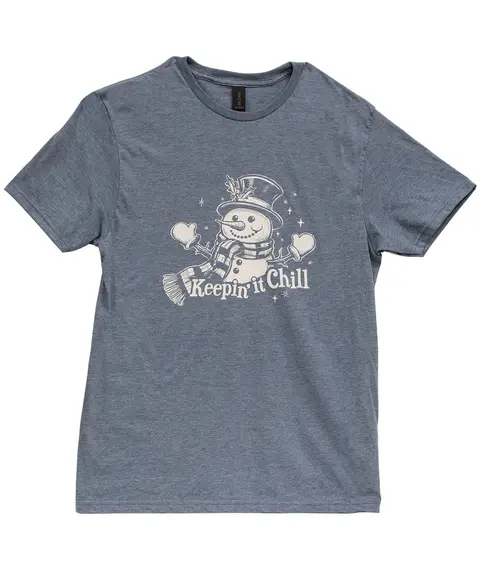 Keepin it Chill T-Shirt, Heather Indigo, L209