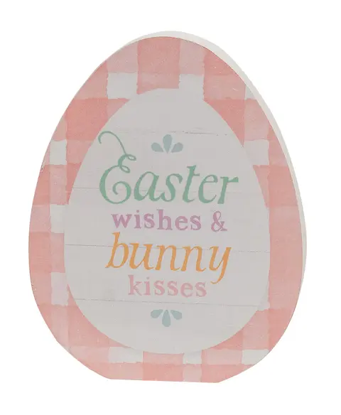 Follow the Bunny Wooden Egg Sitter, 3 Asstd.