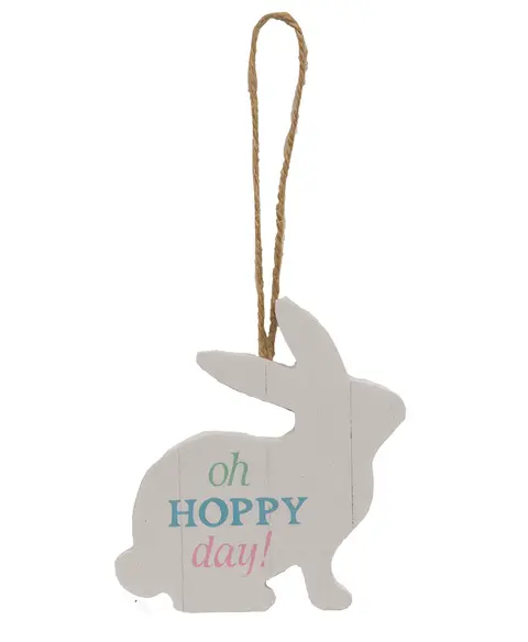 Oh Hoppy Day Easter Bunny Ornament, 3 Asstd.