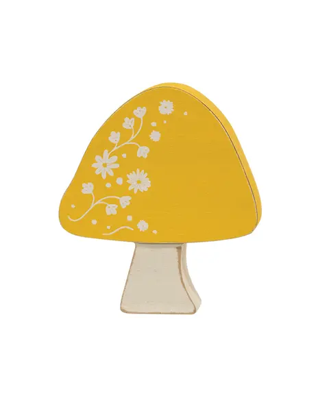 Spring Floral Chunky Mushroom Sitters, 3/Set