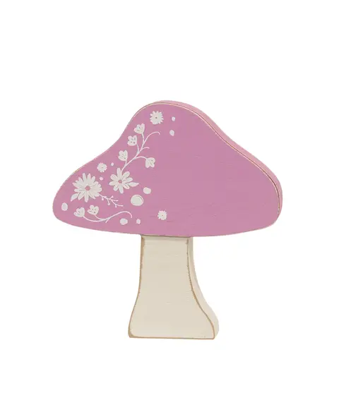 Spring Floral Chunky Mushroom Sitters, 3/Set