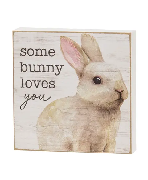 Bunny Love Square Block, 3 Asstd.Bunny Love Square Block, 3 Asstd.