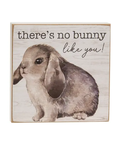 Bunny Love Square Block, 3 Asstd.Bunny Love Square Block, 3 Asstd.