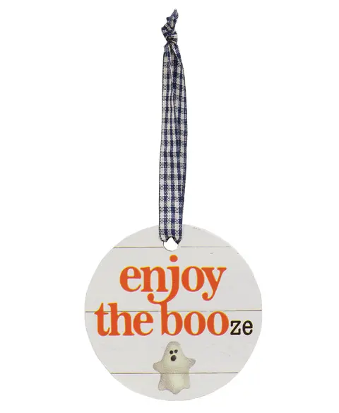 Enjoy the Booze Halloween Wine Tag, 4 Asstd.