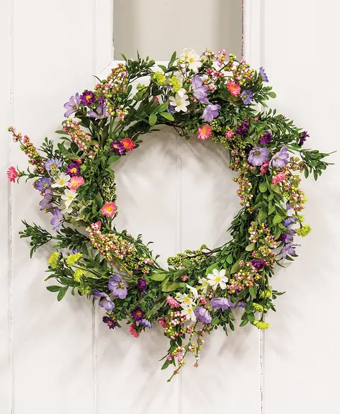 Spring's Chorus Wreath, 22"