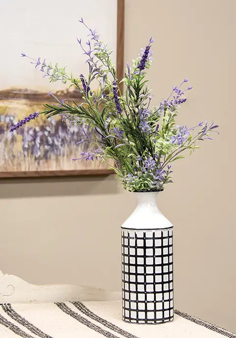 Golden Trumpet & Lavender Spray - 19 In