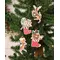 Retro Look Wooden Puppy, Kitten, & Reindeer Ornaments, 4/Set