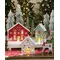 Wooden Yuletide Folklore Houses, 3/Set