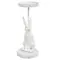 White Bunny Metal Pillar Candle Holder, 8.25" Tall