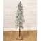 Snowy Bristle Pine & Boughs Tree w/Burlap Base, 45", SH262507