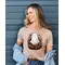 Floral Ghost T-Shirt, Heather Tan, L202