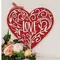 Vined Love Hanging Heart Sign, 38961