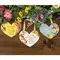 Vintage Floral Friendship Wooden Heart Ornament - 3 Asstd., 39047