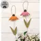 Distressed Wood Coneflower Hanger - 2 Asstd., 39119