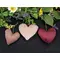Plush Velvet Heart Ornaments, 3/Set, CW5018