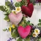 Stuffed Chenille Valentine Heart Ornament - 3 Asstd., CW5068