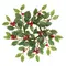 Merry Little Holly & Berries Candle Ring - 2.5"