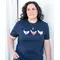 Americana Chickens T-Shirt - Navy, L196XXL