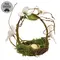 Mossy Dogwood Blossoms Bird Nest Basket, QE152648