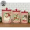 3 Set - Nostalgic Christmas Metal Canisters