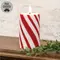 Candy Cane LED Timer Pillar - 6"H