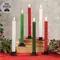 Christmas LED Timer Tapers - 6 Asstd