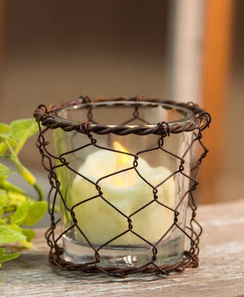 Picture of Chicken Wire Votive Holder