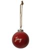 Picture of Red Ceramic Joy Ornament