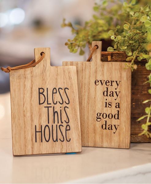 Picture of Bless This House Mini Cutting Board Ornament, 2 Asst.