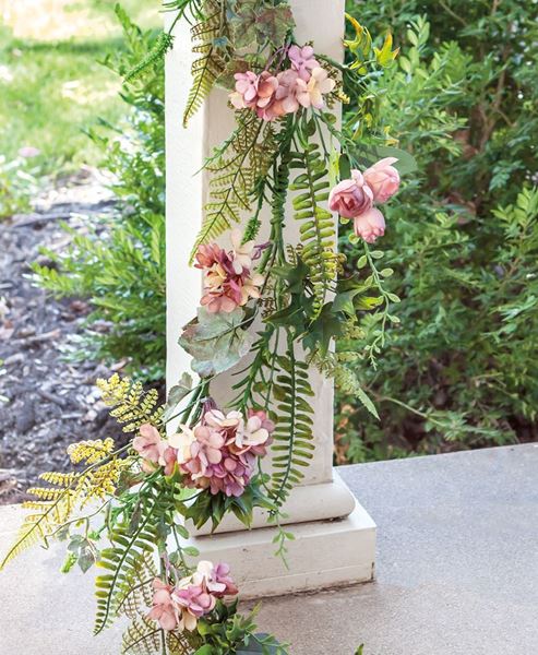 Picture of Mauve Hydrangea Garland, 4'